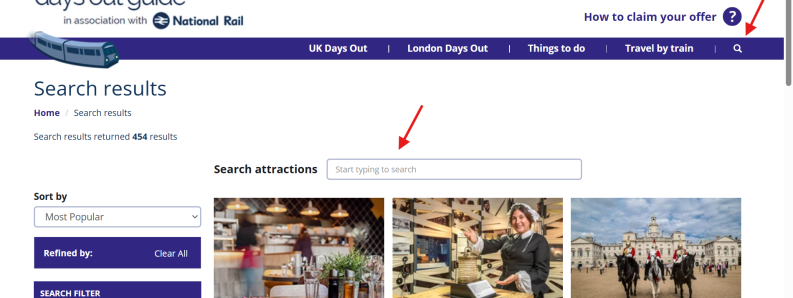 2x1 Londra screenshot voucher attrazioni
