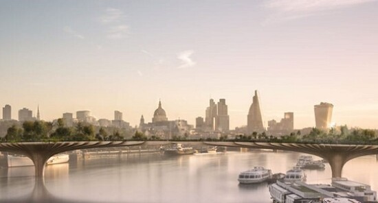 Londra, il Garden Bridge si farà: lavori al via nel 2016