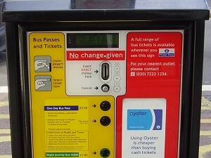 London bus ticket machine