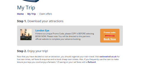 Offerte 2for1 London voucher London Eye
