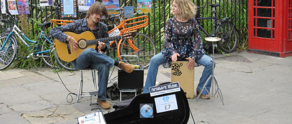 Buskers a Cambridge