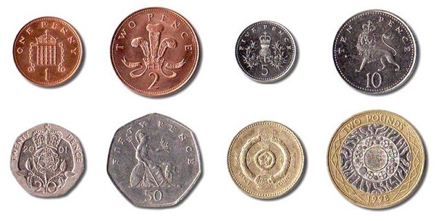 Monete inglesi - Dove cambiare gli euro in sterline