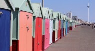Brighton lungomare cabine colorate