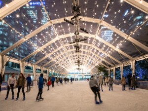 pattinaggio su ghiaccio canary wharf