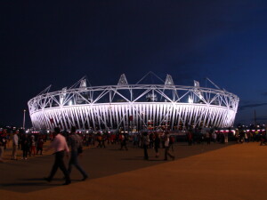 Olympic Stadium by Night