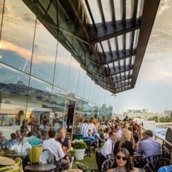 Serate d'ottobre sulla terrazza dell'Oxo Tower a Londra