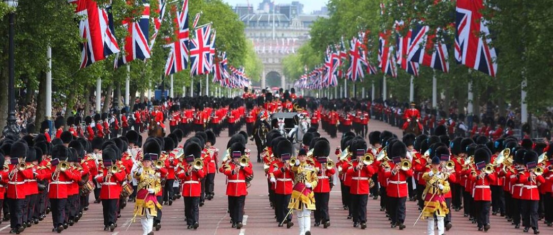 Trooping the colour