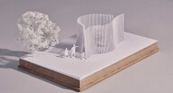 serpentine summer house architectural model