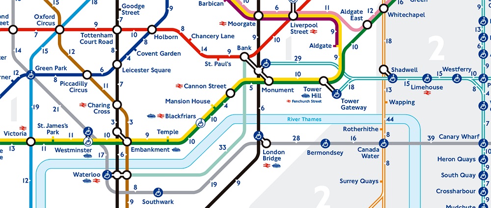 Mappa Di Londra Da Stampare Metropolitana Treni E Autobus